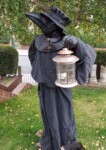I already had the robes from a Grim Reaper Costume I made in 1992, but I made the mask, hat and capelet for this Plague Doctor costume in 2018.