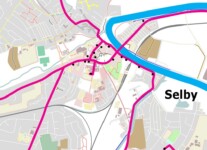 After all the locations are plotted, I choose roads and paths that best link them together.