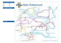 After the layout is complete, it's time to separate out areas for routes and colour them.